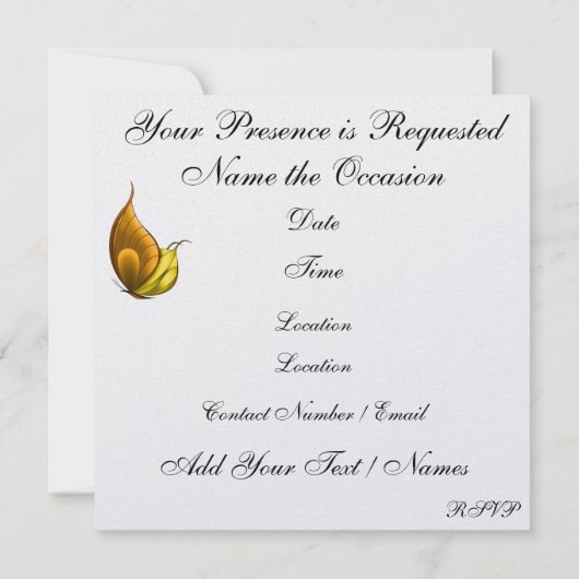 Invitation Un événement d'envergure royale - SRF (Dos)