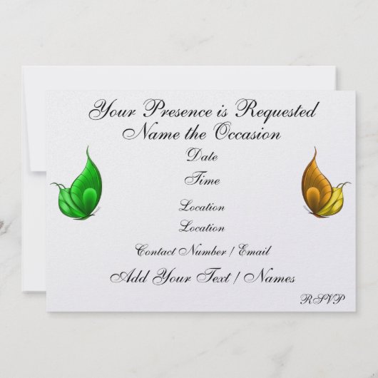 Invitation Un événement royal - SRF (Dos)