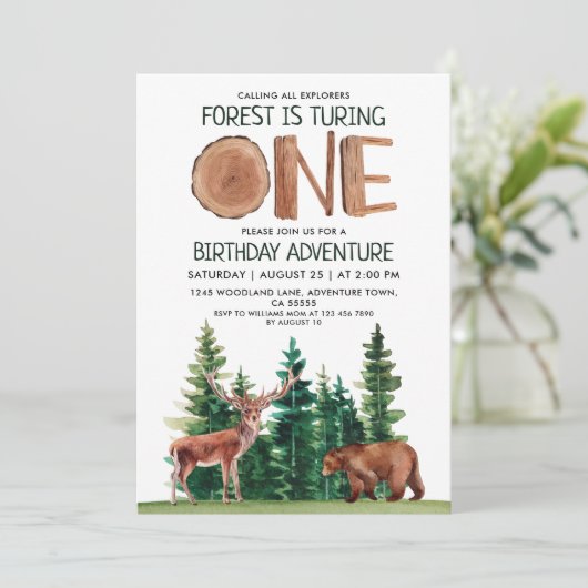 Invitation Un Explorer 1er anniversaire (Debout devant)