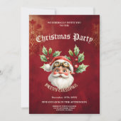 Invitation Un faux steampunk père Noël (Devant)