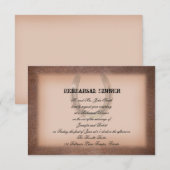 Invitation Un fer à cheval chanceux lors de la répétition Bro (Devant / Derrière)