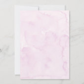 Invitation Un Fleur sauvage rose pourpre premier anniversaire (Dos)