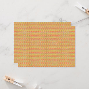 Invitation un fond orange et jaune avec un motif