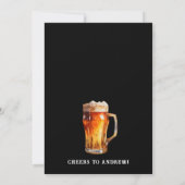 Invitation Un froid avec la vieille bière pour les 60 ans (Dos)