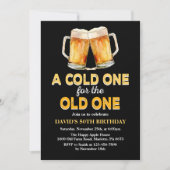 Invitation Un Froid pour la fête d'anniversaire de la bière O (Devant)