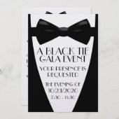 Invitation Un gala en tenue de soirée (Devant / Derrière)