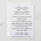 Invitation Un gala en tenue de soirée blanche (Dos)
