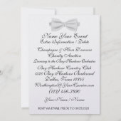 Invitation Un gala en tenue de soirée blanche (Dos)