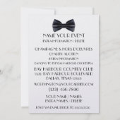 Invitation Un gala en tenue de soirée noire tie (Dos)