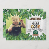 Invitation Un garçon d'invitation à une fête d'anniversaire (Devant / Derrière)