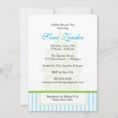 Invitation Un garçon du thé | de baby shower (Dos)