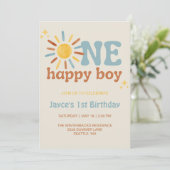 Invitation Un Garçon Heureux, 1er Tour Autour Du Soleil (Debout devant)