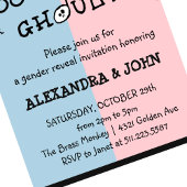 Invitation Un garçon ou un ghoul Éffrayant Halloween révèle l