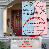 Invitation Un garçon ou un ghoul Éffrayant Halloween révèle l