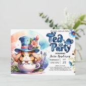 Invitation Un garçon Wonderland Tea Party Shower (Debout devant)