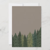 Invitation Un heureux Camper Bear Woodland 1er anniversaire (Dos)