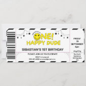 Invitation un heureux Cool de style de billet d'anniversaire (Devant)