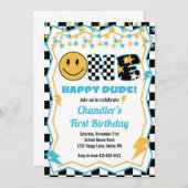 Invitation Un heureux Dude-Rock Star (Devant / Derrière)