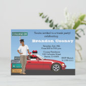 Invitation Un homme de la fête de la camionnette de l'univers (Debout devant)