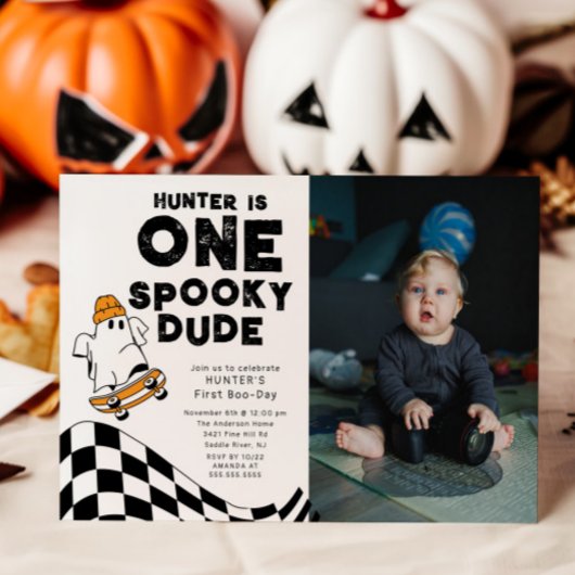 Invitation Un homme Éffrayant photo Anniversaire