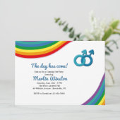 Invitation Un homme qui sort de l'invitation du placard (Debout devant)