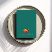 Invitation Un Imaginaire Turquoise et automnal Gold Rustic Re