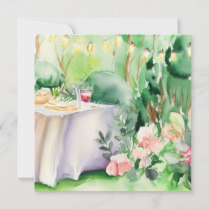 Invitation Un jardin enchanté : Un Baby shower
