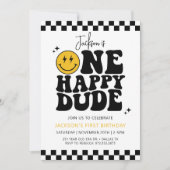 Invitation UN JEUX MEC Sourire Visage premier anniversaire (Devant)