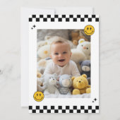 Invitation UN JEUX MEC Sourire Visage premier anniversaire (Dos)