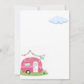 Invitation Un joli anniversaire de fille de camper (Dos)