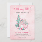 Invitation Un joli Baby shower de petite fille (Devant)