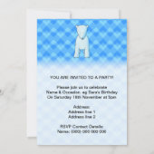 Invitation Un joli bébé ours polaire. (Dos)