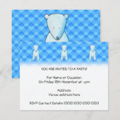 Invitation Un joli bébé ours polaire. (Devant / Derrière)