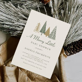 Invitation Un joli petit Baby shower d'hiver