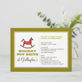 Invitation Un jouet à cheval à la roquette pour conduire une  (Debout devant)