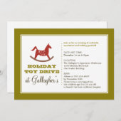 Invitation Un jouet à cheval à la roquette pour conduire une  (Devant / Derrière)