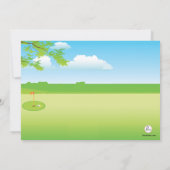Invitation Un jour d'invitation de fête des pères de golf (Dos)