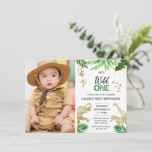 Invitation Un jour férié (Debout devant)