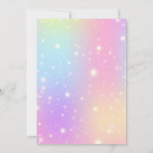 Invitation Un jour magique est en route pour l'anniversaire (Dos)