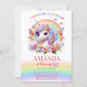 Invitation Un jour magique est en route pour l'anniversaire