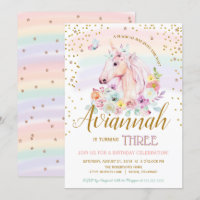 Un jour magique Sorbet Unicorn Anniversaire