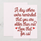 Invitation Un jour où l'on nous rappelle que vous êtes plus â (Devant / Derrière)