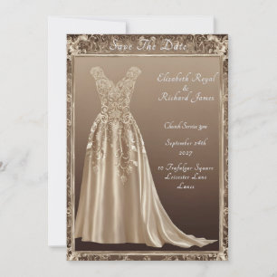 Invitation Un jour pour se souvenir de la robe Mariage