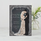 Invitation Un jour pour se souvenir de la robe Mariage (Debout devant)