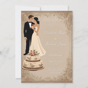 Invitation Un jour pour se souvenir du Mariage de gâteaux Mar