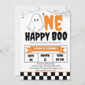 Invitation Un joyeux Boo Boy 1er Anniversaire (Devant)