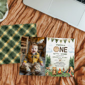 Invitation Un joyeux Camper 1er Anniversaire Photo