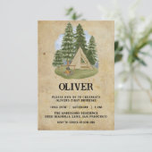 Invitation Un Joyeux Camper Anniversaire (Debout devant)