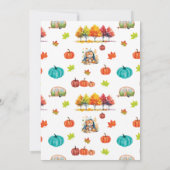 Invitation Un joyeux Camper Automne Aventure Anniversaire (Dos)