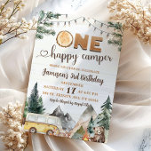 Invitation Un joyeux Camper Enfant's Forest Anniversaire